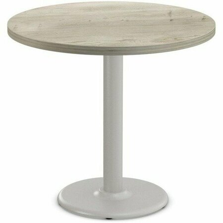 SPECIAL-T Table, Round, 36in Dia x 42in, Fog Gray Base/ Aged Driftwood Top SCTCANT236BHGAD